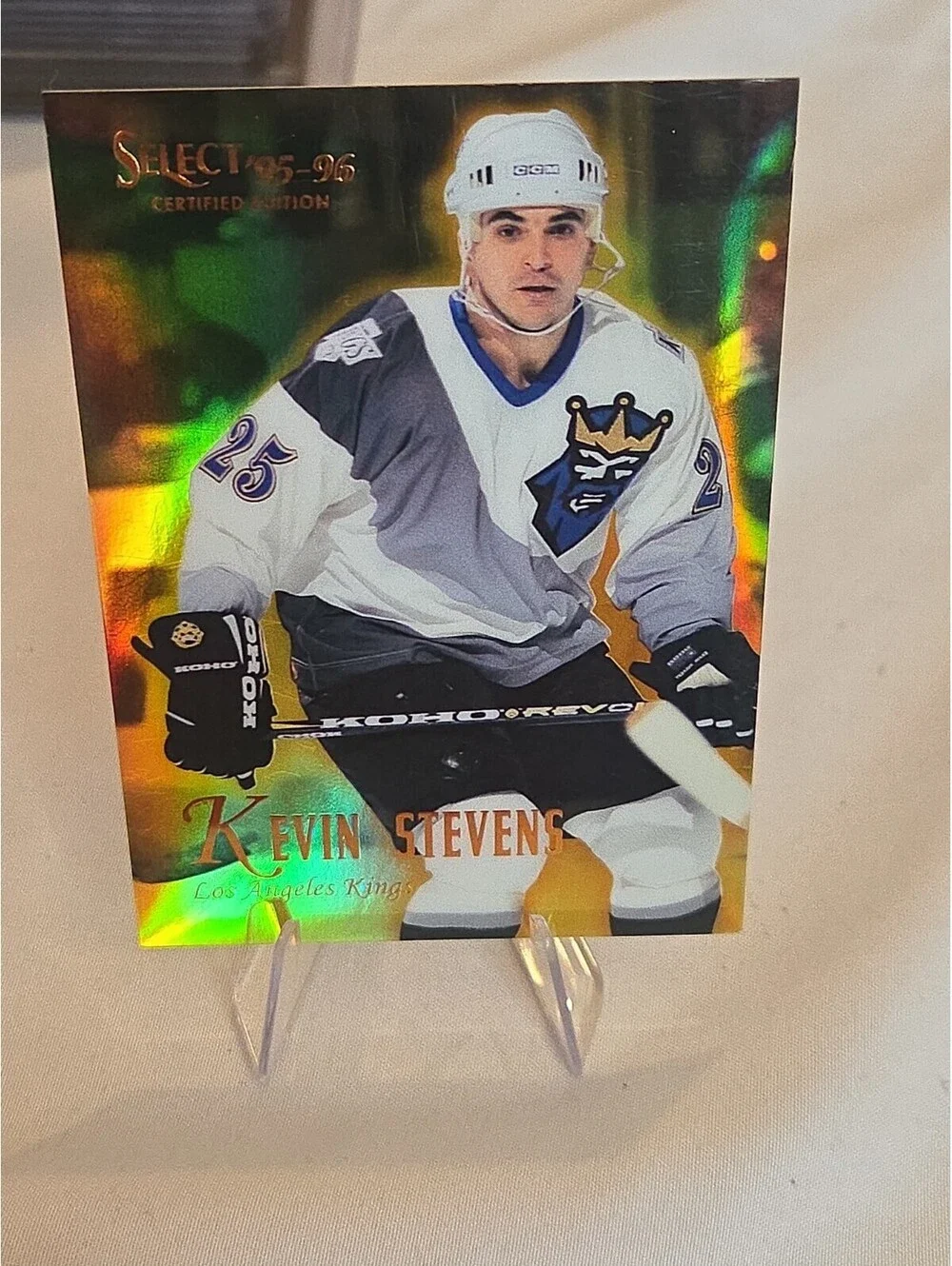 1995-96 Select Certified Edition Mirror Gold SSP Kevin Stevens #46